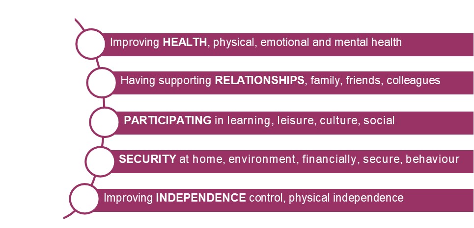 Wellbeing factors graphic