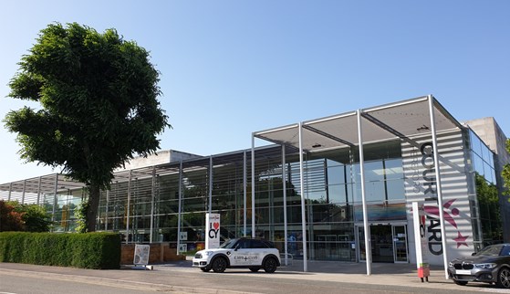 An exterior photo of The Courtyard