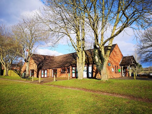 An external photo of Bishops Frome Village Centre