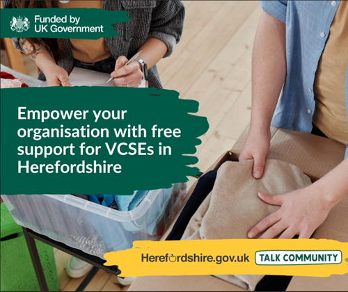 Empower your organisation with free support for VCSEs in Herefordshire