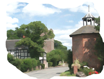 A painting of the village of Wellington