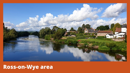 A photo of the River Wye from Wilton Bridge in Ross-on-Wye