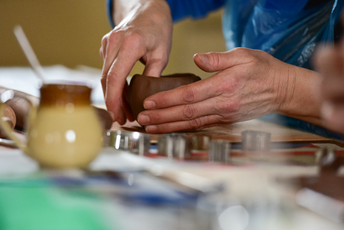Image of a pottery workshop