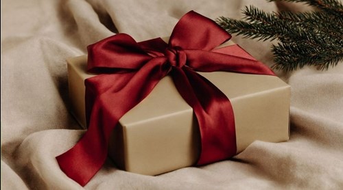 image of a wrapped present