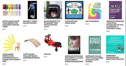 Examples of items in the lending library