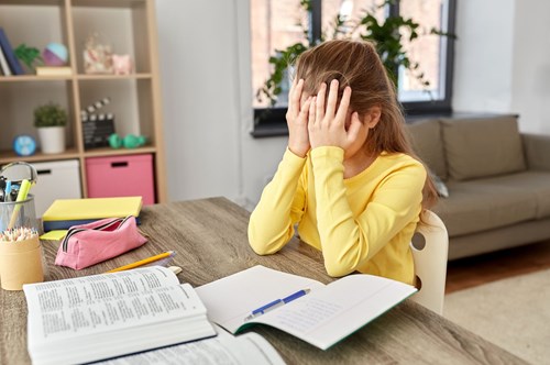 a stressed child
