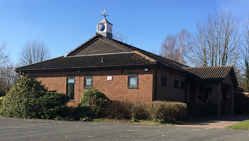 An exterior photo of Lea Village Hall