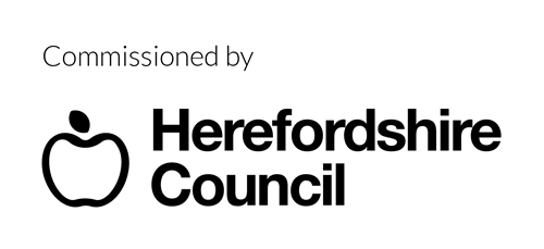 Herefordshire Council's commissioned by logo